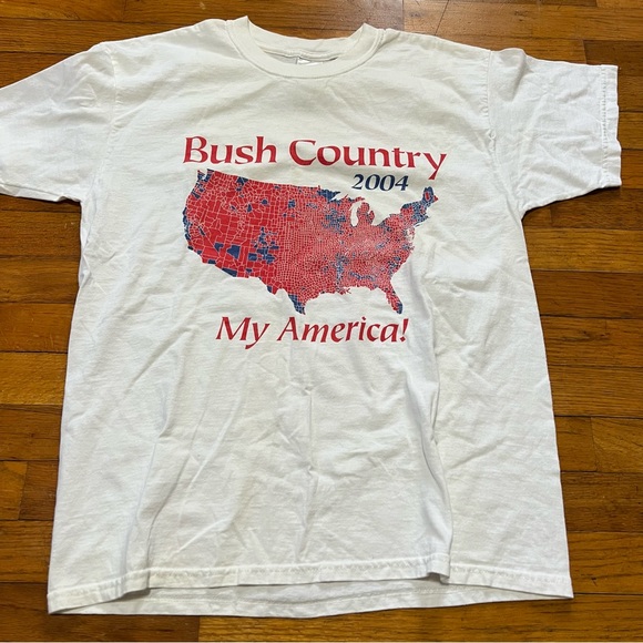 George Bush country 9/11 rolling memorial vintage tee shirts large men USA LOT 2 - Picture 3 of 7